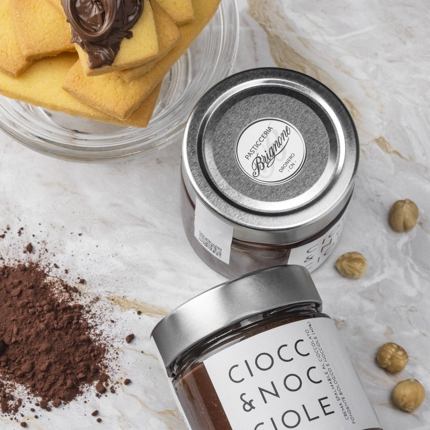 Crema Spalmabile Cioccolato e Nocciole - Crema artigianale con nocciole italiane, acquista online, spedizione veloce